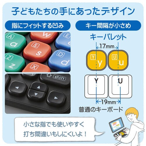 有線キーボード コンパクト ブラック