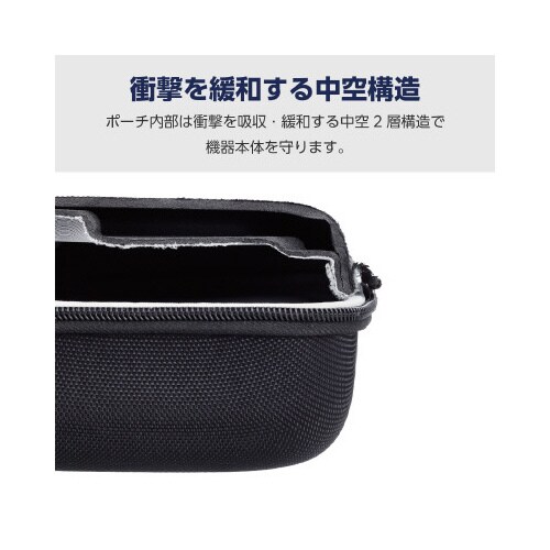 Steam Deck ケース 衝撃吸収 ブラック