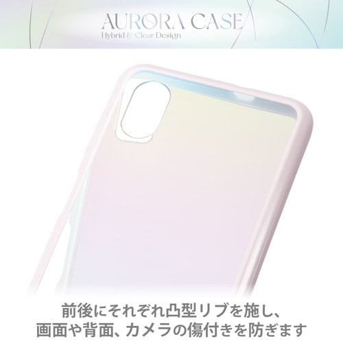 AQUOS wish3 ケース オーロラ ホワイト