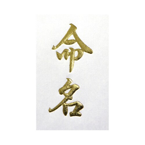 札紙 命名 金箔 短寸 5パック
