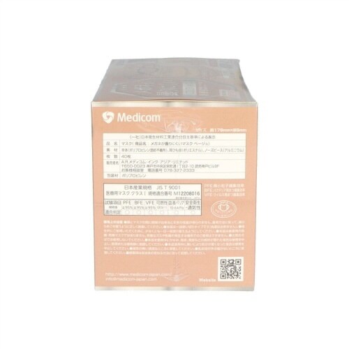 メガネが曇りにくいマスク ベージュ×4