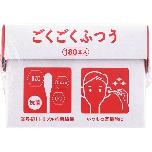 トリプル抗菌綿棒 ごくごくふつう×60