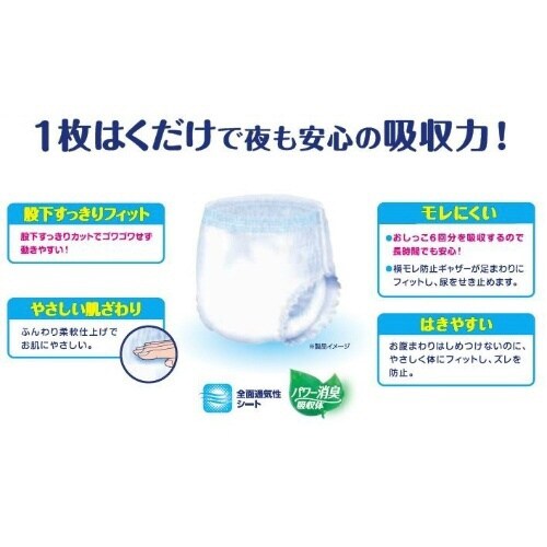 リフレ はくパンツ1枚で一晩中安心 LL×6