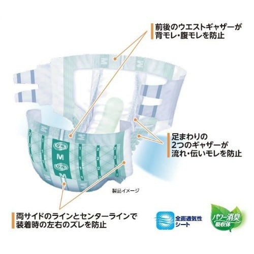 リフレ 簡単テープ止めタイプ 横モレ防止 L×3