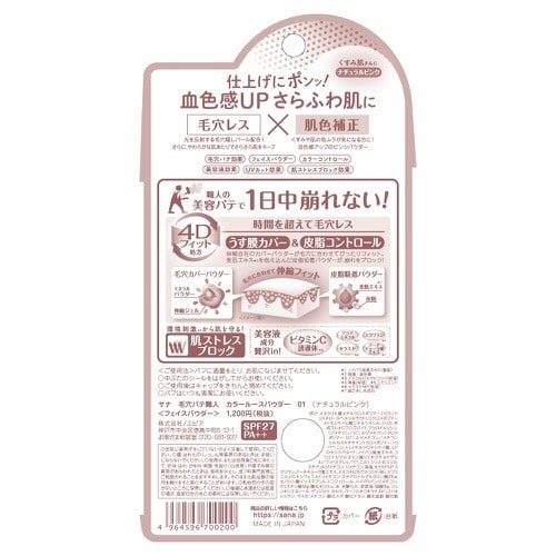サナ 毛穴パテ職人 カラールースパウダー 01×3