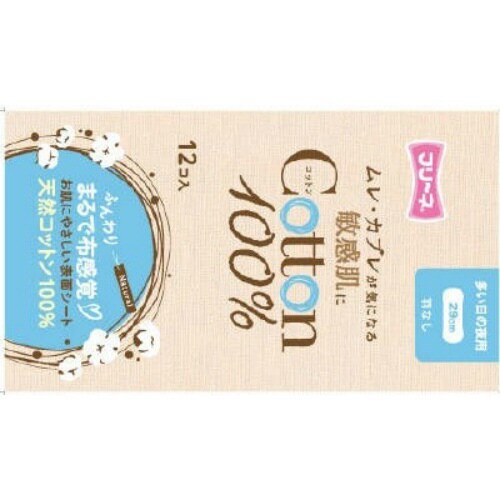 フリネコットン100%夜用羽なし29cm×6