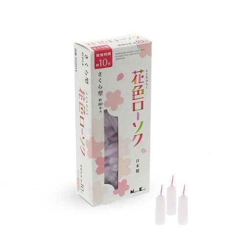 花色ローソク さくら型×5