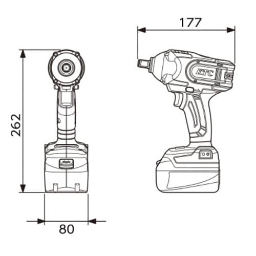 コードレストルクリミットインパクトレンチセット
