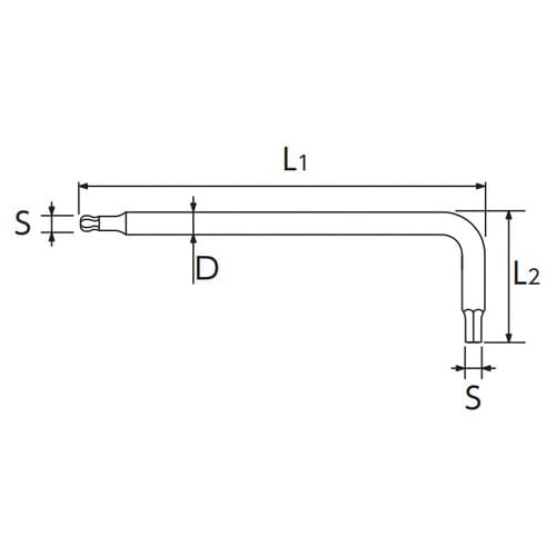 サイクルツール ボールL形ヘキサゴンレンチ3MM