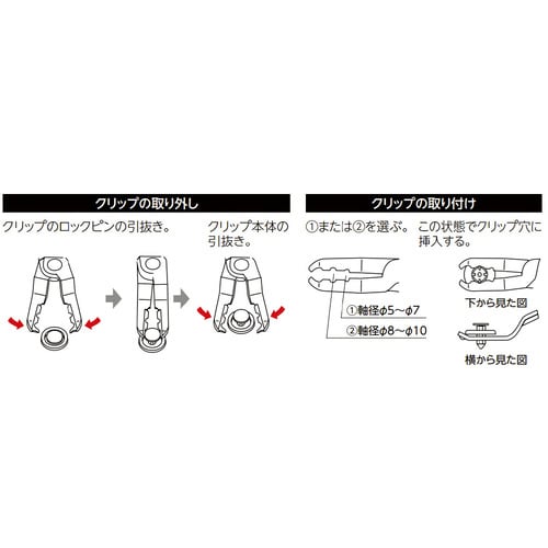 クリップクランププライヤ タイヤハウス用ショート