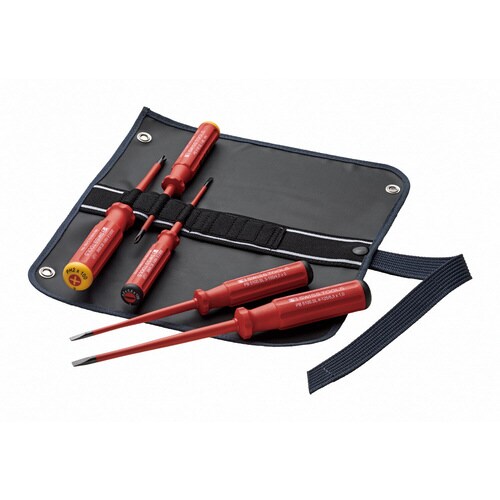 エレクトロ絶縁スリムドライバーセット 5本組