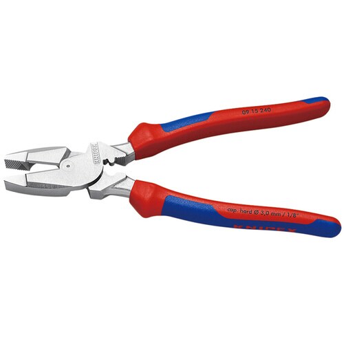 架線工事用強力ペンチ圧着付