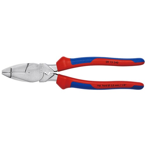 架線工事用強力ペンチ圧着付