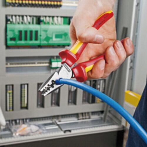 エンドスリーブ用絶縁圧着ペンチ