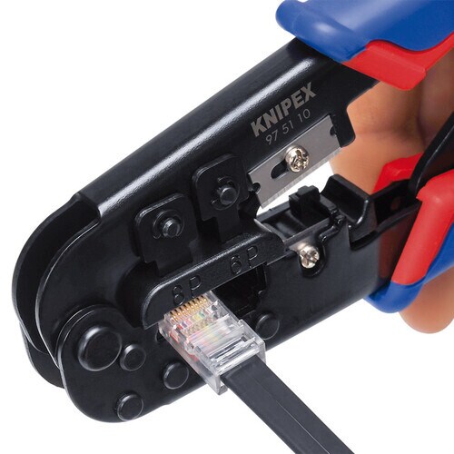 ウエスタンプラグ圧着ペンチ 6/8ピン