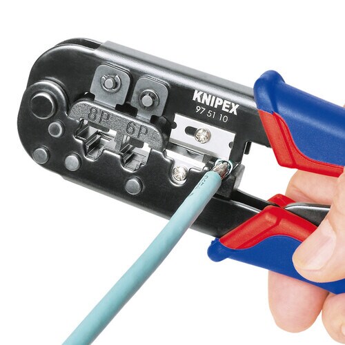 ウエスタンプラグ圧着ペンチ 6/8ピン