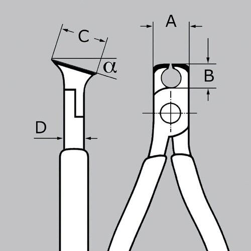 エレクトロニクスエンドカッティングニッパー