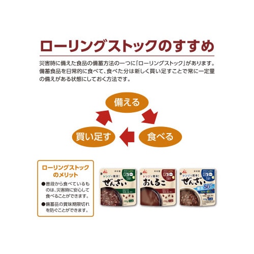レンジで簡単糖質50%オフぜんざい 30個