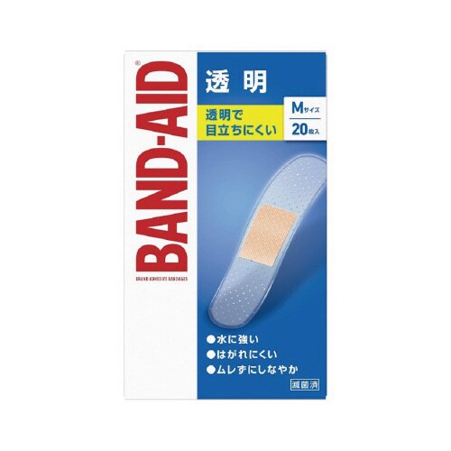 バンドエイド 透明 Mサイズ 20枚