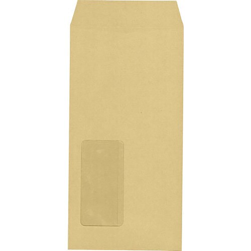 封筒長3号窓明封筒No19クイック付枠無1000枚