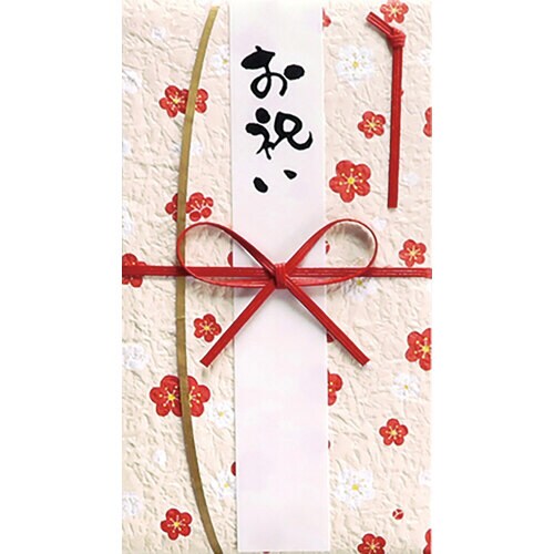 一般御祝用金封 レトロ梅しろ 1枚入×10