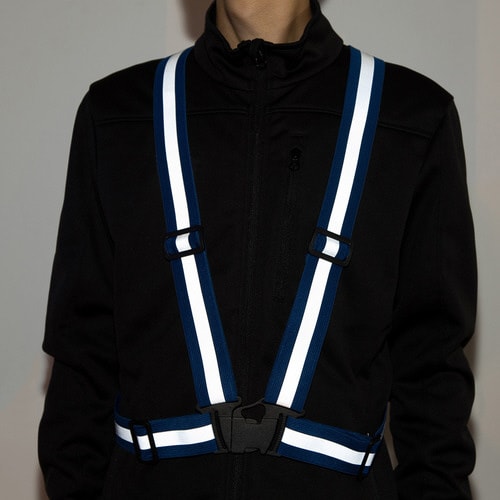 ストレッチ安全ベスト ブラウン