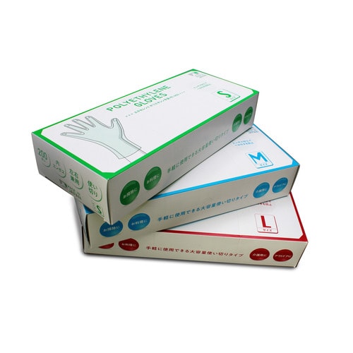 エクセレントポリエチレン手袋 PE−400 Mサイ