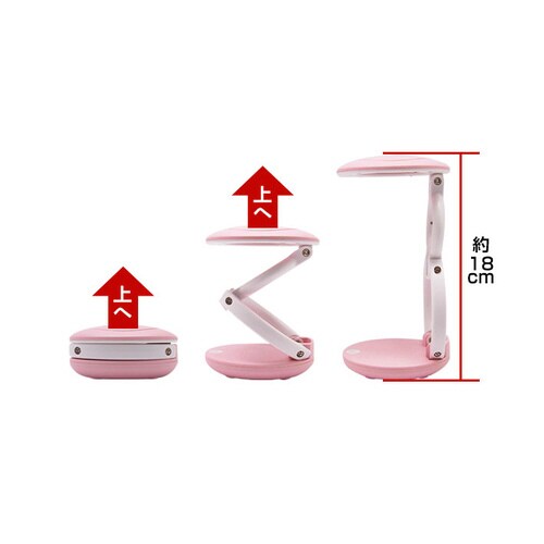 折りたたみ式 LED付マルチルーペ ブラウン