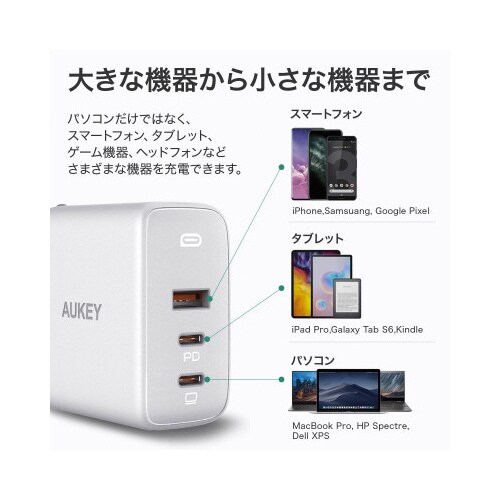 USB充電器 Omnia Mix3 90W