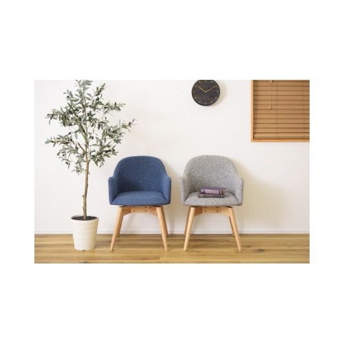 カラメリ回転式チェア ブルー