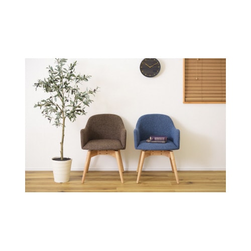 カラメリ回転式チェア ブルー