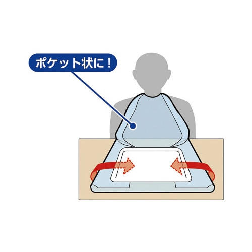 PH 使い捨て食事用エプロン フラット 60枚入