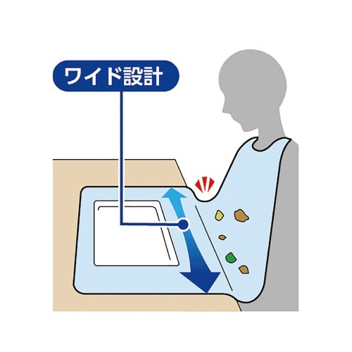 PH 使い捨て食事用エプロン フラット 60枚入