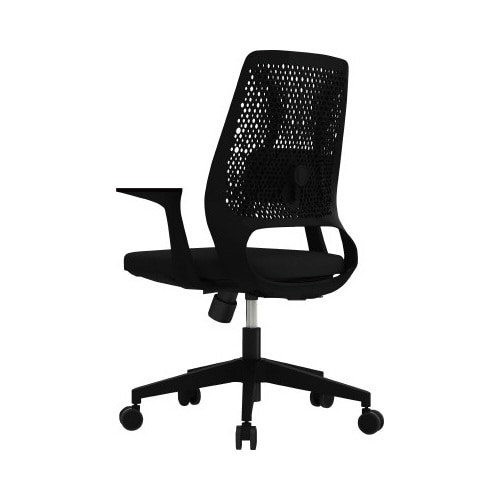 オフィスチェア300肘付きBK