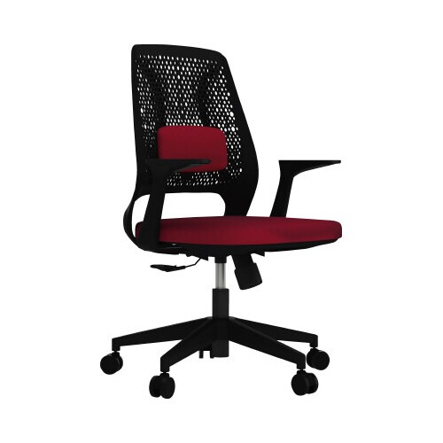 オフィスチェア300肘付きRD