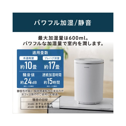 丸洗いスチーム加湿器 ホワイト