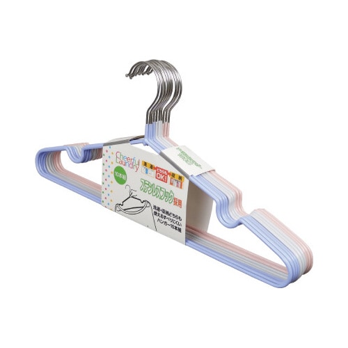 洗濯収納どちらも使える滑りにくいハンガー10本組