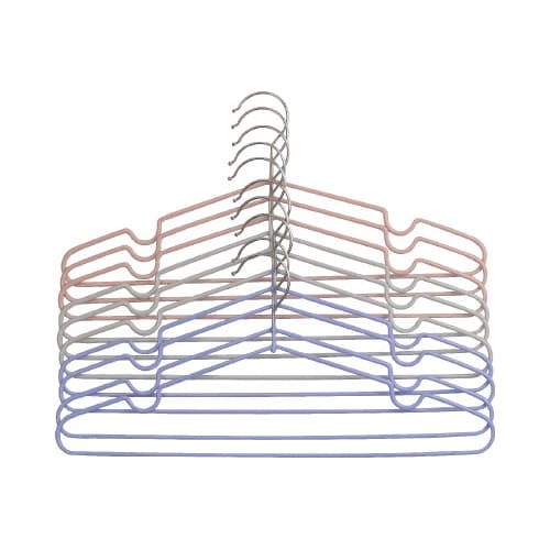 洗濯収納どちらも使える滑りにくいハンガー10本組