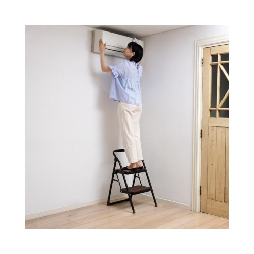 ハンドル付きチェアー踏み台2段