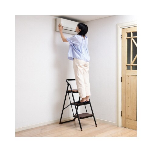 ハンドル付きチェアー踏み台3段