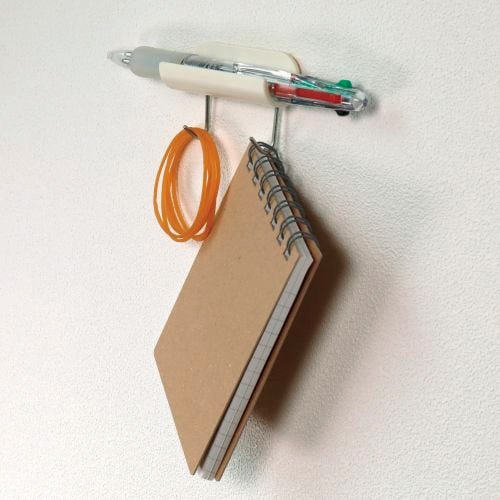 ペンホルダーフック2フック 1個 アイボリー 5枚