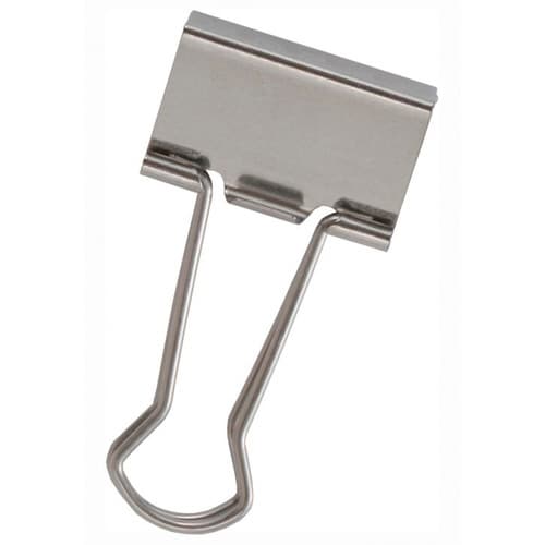 ステンレス 大Wクリップ 1個 シルバー 5枚