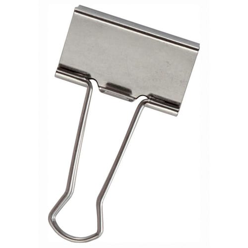 ステンレス 特大Wクリップ 1個 シルバー 5枚