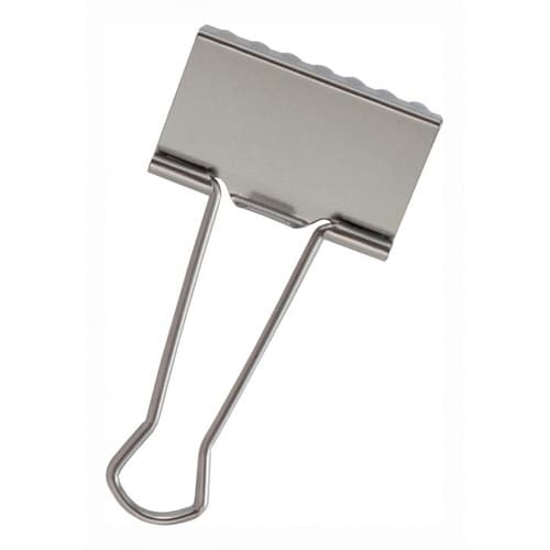 ステンレス 超特大Wクリップ 1個 シルバー 5枚