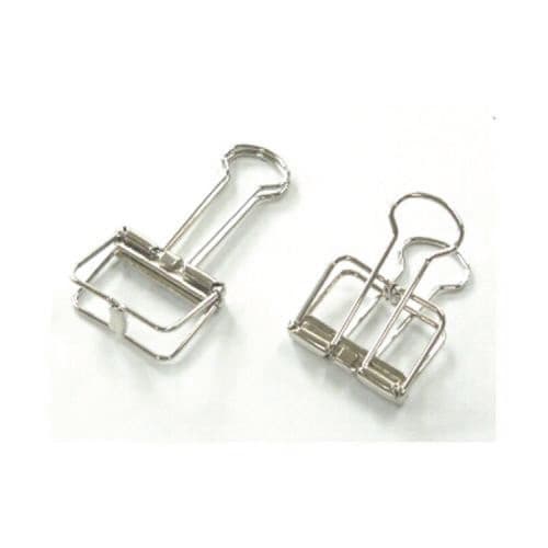 小 ワイヤーWクリップ 5個入 シルバー 5枚