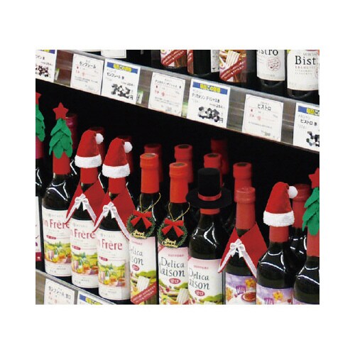 クリスマスボトルリース