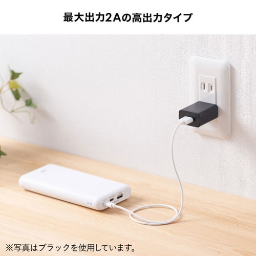 USB充電器(2A・ホワイト)