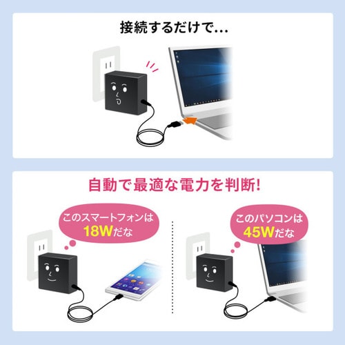 USB充電器 Power Delivery対応