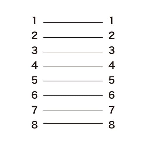 RJ−45中継アダプタ(カテゴリ6)