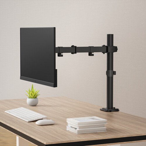 水平 液晶モニターアーム ブラック